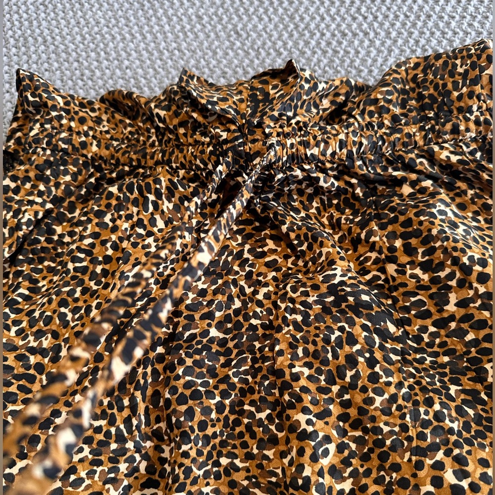Old Navy Leopard Print Midi Dress in Brown and Black - Picture 8 of 14